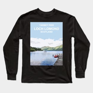 Scotland Loch Lomond Scottish Travel location poster Long Sleeve T-Shirt